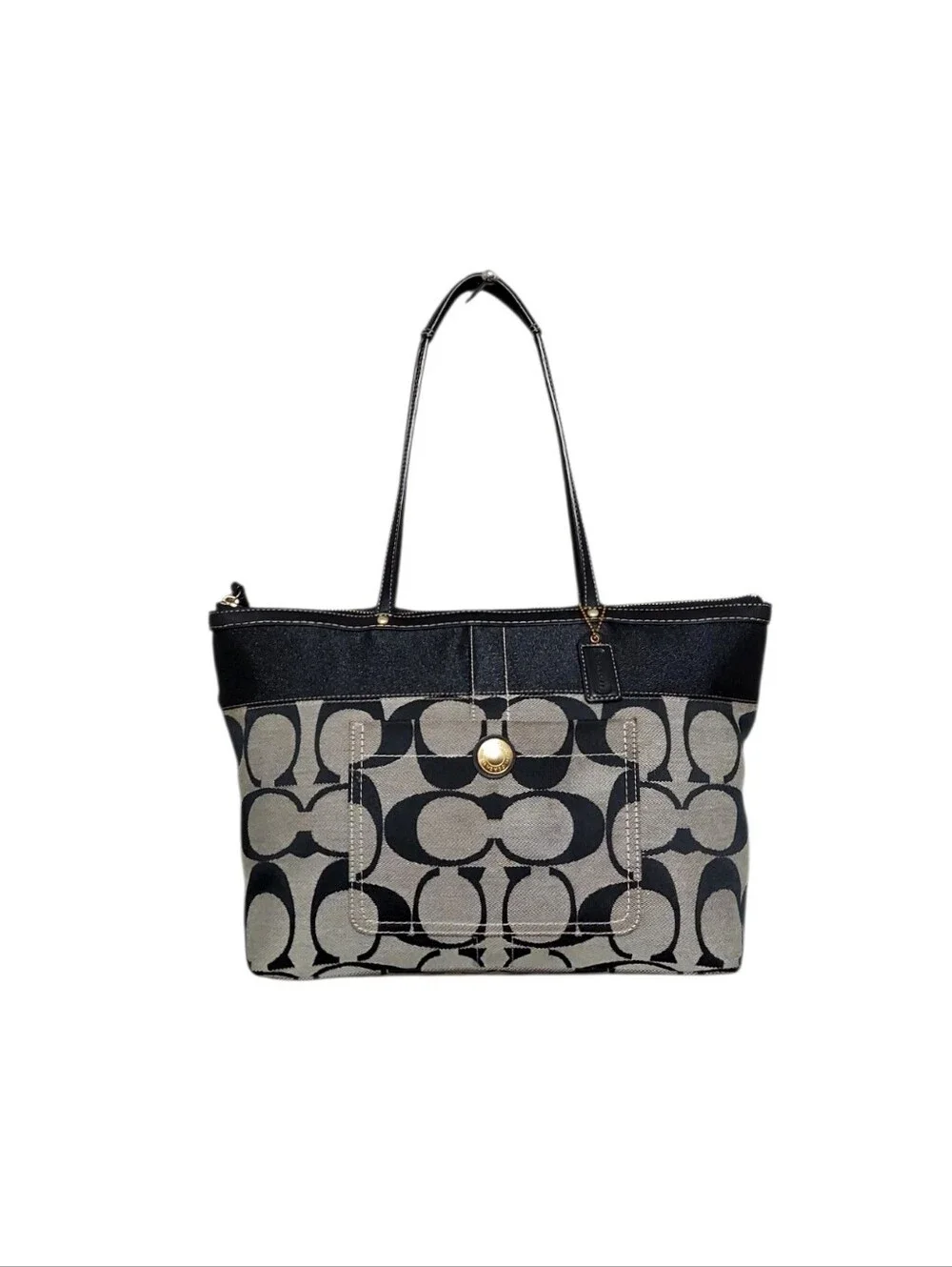 バッグ Vintage COACH Y2K Signature Tote Bag Coach | Bags | Coach Vintage Y2k Signature Canvas Tote Bag Gently